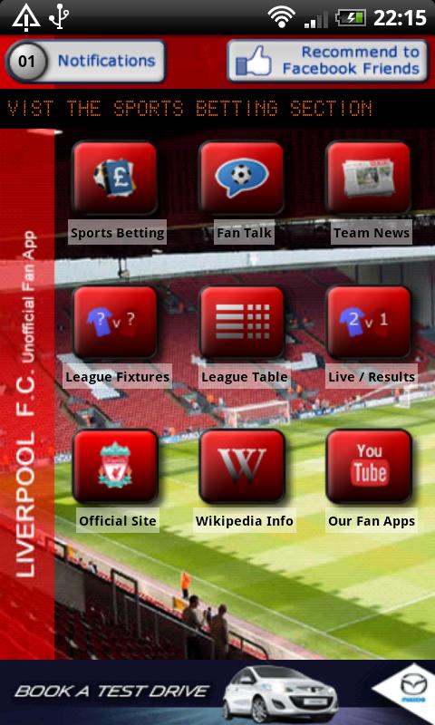 Liverpool Fan Club App Android Sports