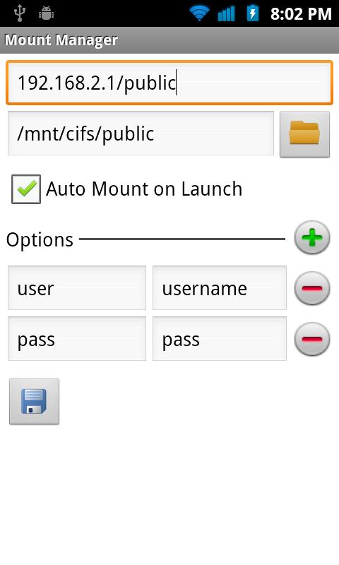 Mount Manager Android Productivity