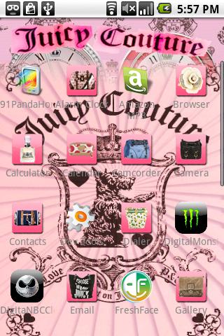 Juicy Couture Theme 3 Android Personalization