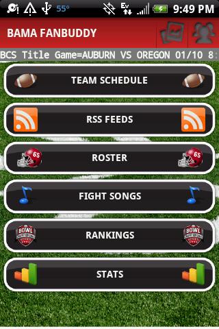 Tide 2010 Schedule and Roster Android Sports
