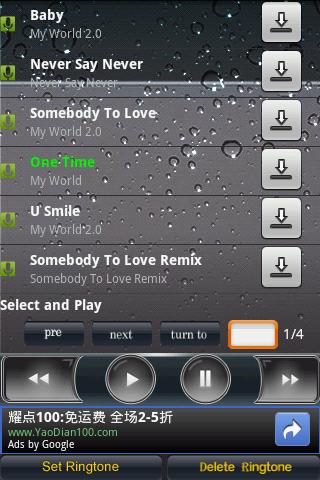 Ringtone Justin Bieber Android Music & Audio