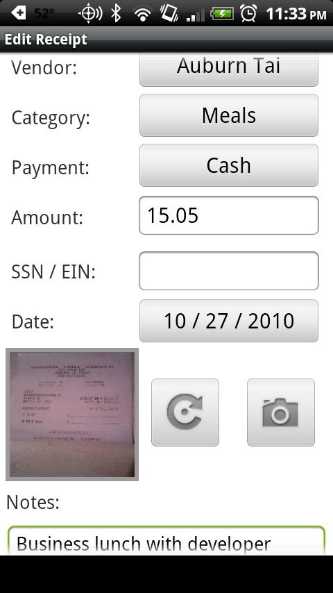 Snap Receipt Pro Android Finance