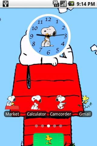 Snoopy and Woodstock Theme Android Personalization