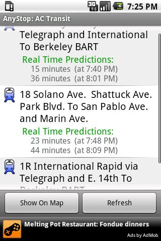 AnyStop: BART Android Travel