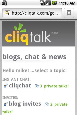 Cliqtalk Android Social