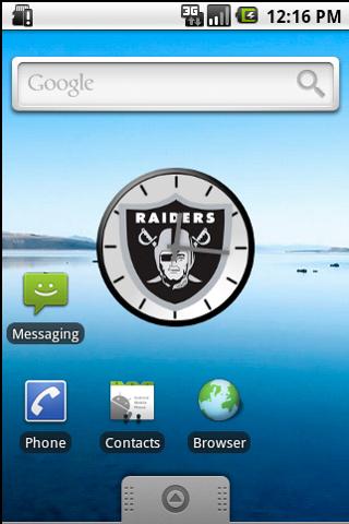 Oakland Raiders Clock Android Entertainment