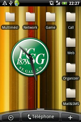 FC St Gallen Clock Android Sports