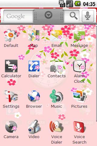 Saora Themes:WeepingCherryRed Android Themes