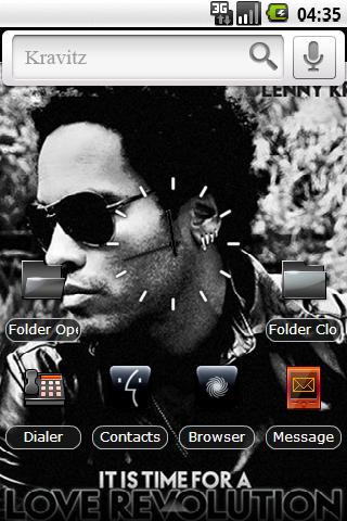 Lenny Kravitz – Black Icons Android Themes