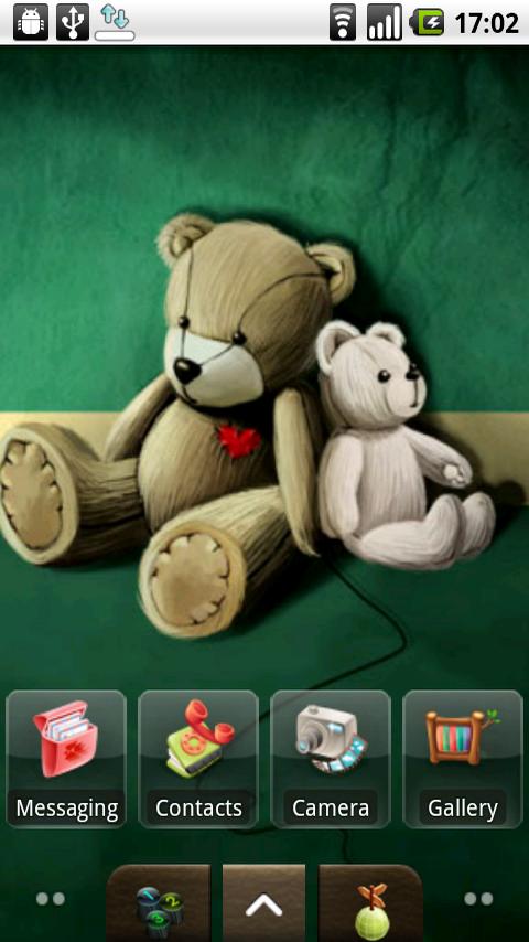 Cute teddy theme Android Themes
