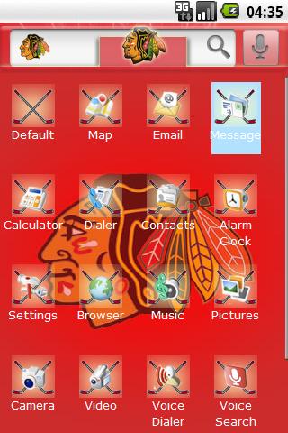 Theme: Chicago Blackhawks Android Themes