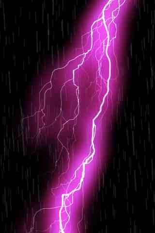 Live Wall: ThunderStorm Pink! Android Themes