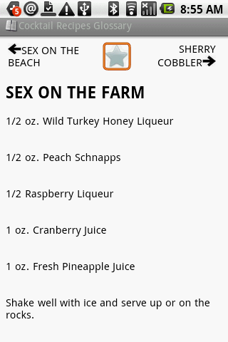 BKS Cocktail Recipes Glossary Android Lifestyle