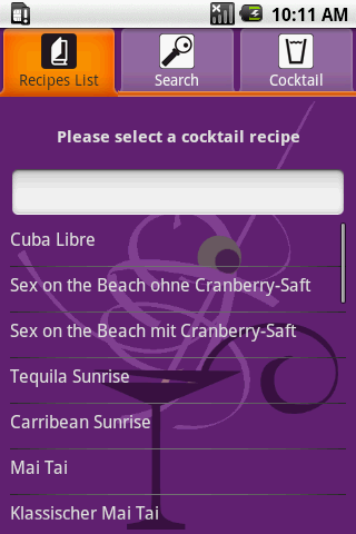 Cocktail Recipes Android Entertainment