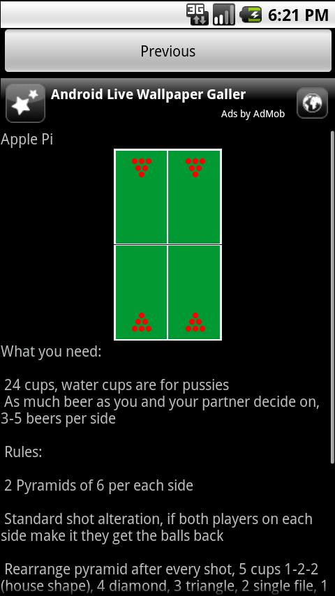 Beer Pong Rules LITE Android Sports