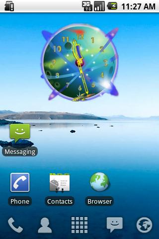Rocket Clock Android Themes