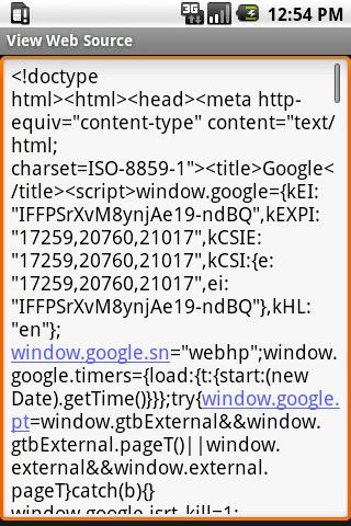 View Web Source Android Tools