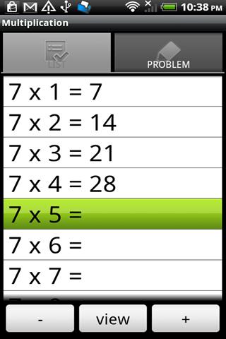 Learning Multiplication Android Brain & Puzzle