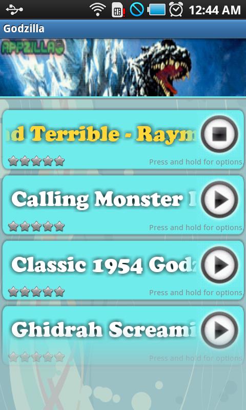 Godzilla Soundboard Android Personalization