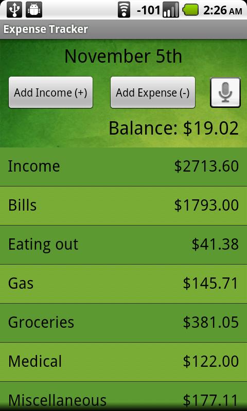 ExpenseTracker Android Finance