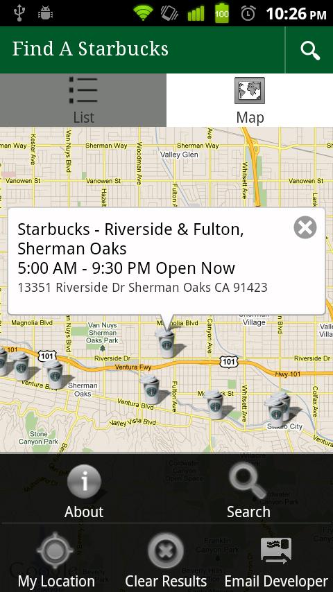 Find A Starbucks Adfree Android Shopping