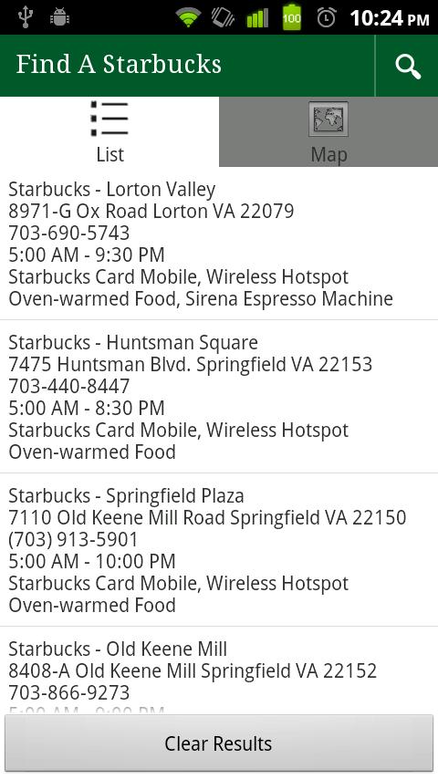 Find A Starbucks Adfree Android Shopping