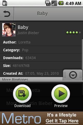 Justin Bieber Ringtone Android Music & Audio
