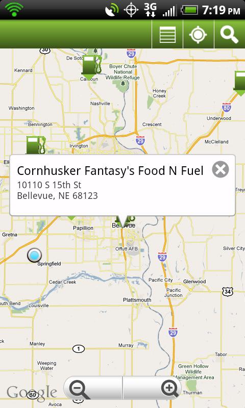 Flex-Fuel Station Locator Android Travel & Local