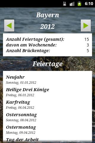 Deutsche Feiertage Android Productivity