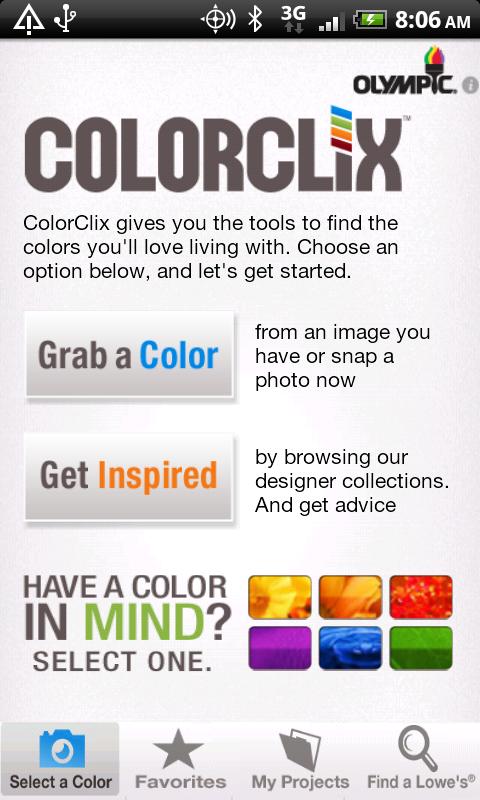 Olympic ColorClix Android Tools