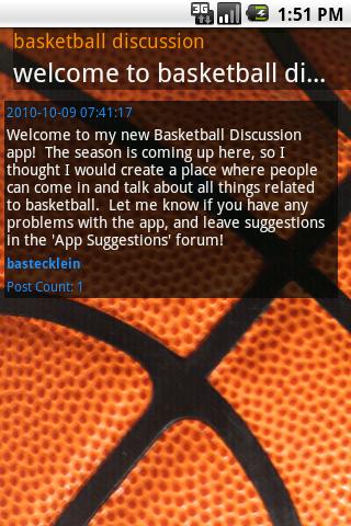 Basketball Discussion Android Sports