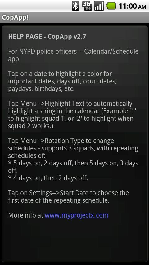 CopApp ! Calendar Schedule Android Productivity