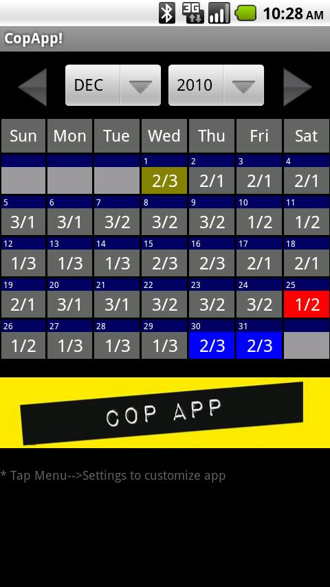 CopApp ! Calendar Schedule Android Productivity