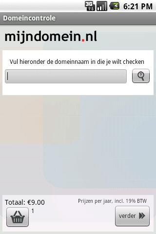 Mijndomein domein check Android Tools