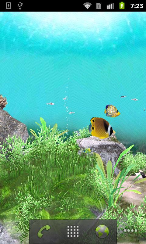 3D Aquarium Live Wallpaper Android Personalization