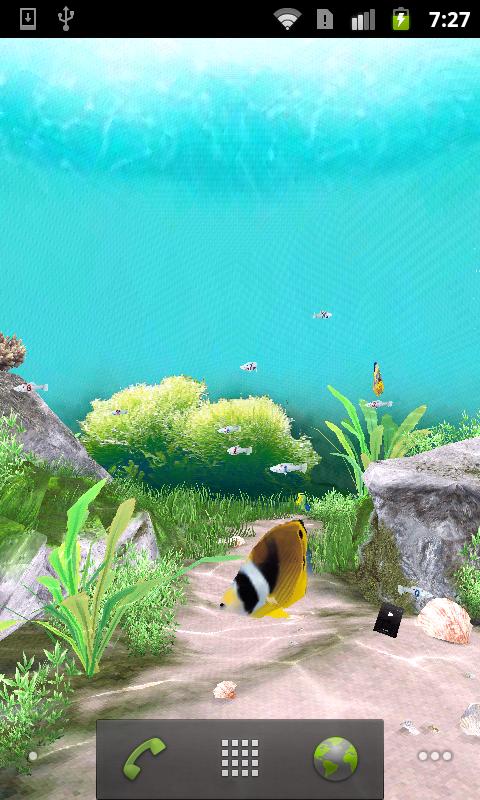 3D Aquarium Live Wallpaper Android Personalization