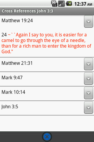 NASB for CadreBible Android Reference