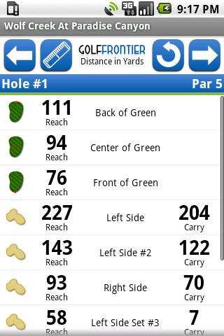 Golf Frontier GPS Android Sports