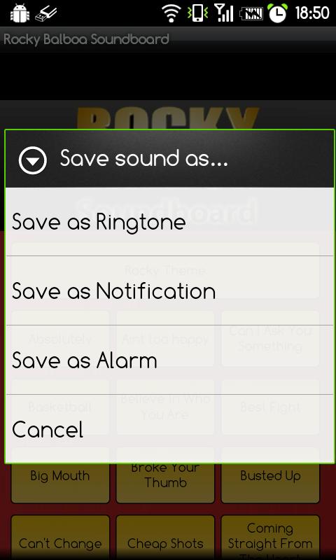 Rocky Balboa Soundboard Android Entertainment