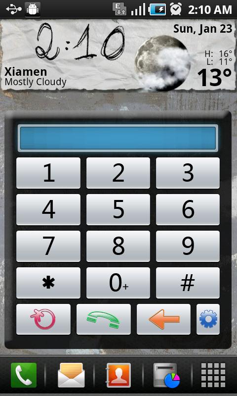 MyPhone Widget Basic Android Communication