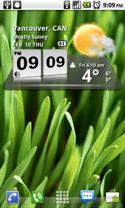 3D Digital Weather Clock Android Weather