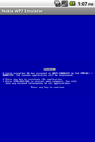 Nokia WP7 Emulator Android Entertainment