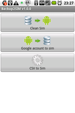Backup2Sim Android Tools