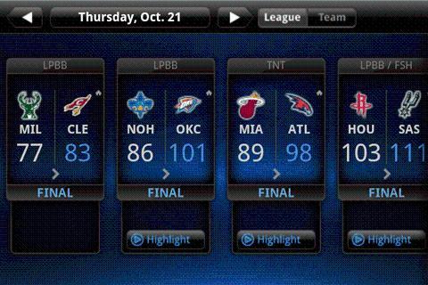 NBA Game Time Plus 2010-2011 Android Sports