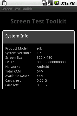 Screen Test Toolkit Android Tools