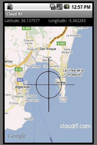 Cloud RF – radio coverage Android Communication