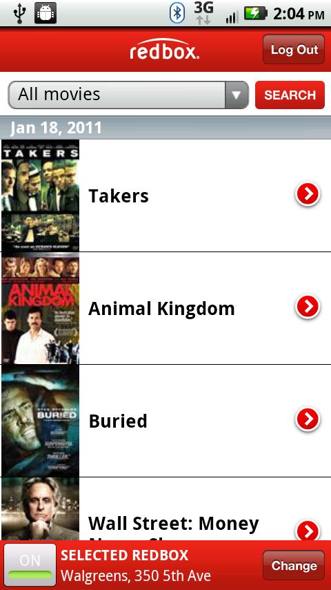 redbox Android Entertainment