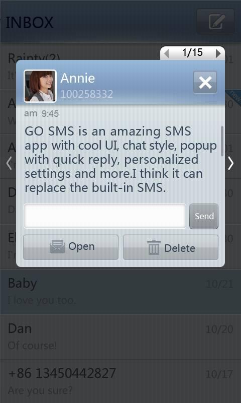 GO SMS SimpleStripe theme Android Communication
