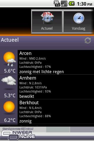 OnweerOnline Android Weather