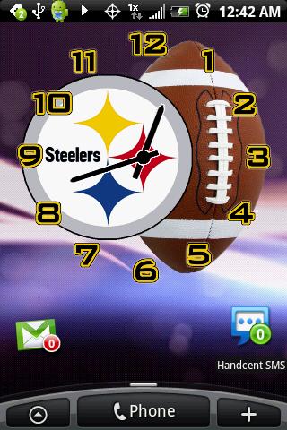 Pittsburgh Steelers Clock Pack Android Personalization